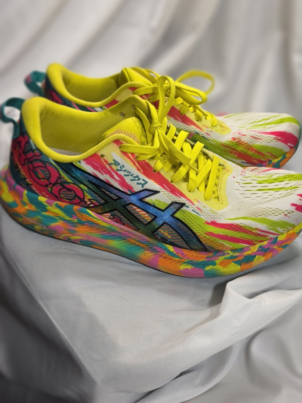 ASICS Women's Multicolor Running Shoes - Neon Yellow Accents